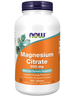 Magnesium Citrate - Cytrynian Magnezu 200 mg (250 tabl.)