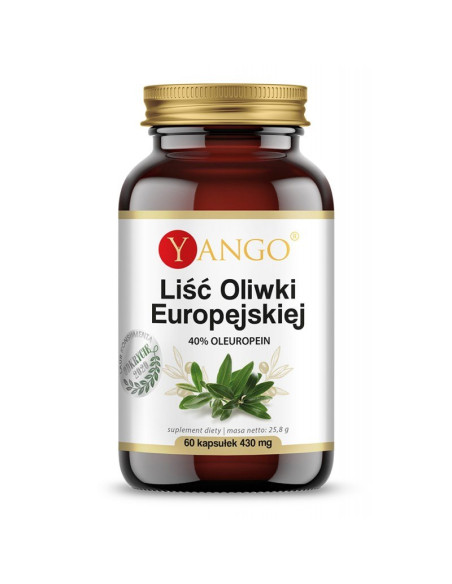 Liść Oliwki Europejskiej - 40% Oleuropein (60 kaps.)