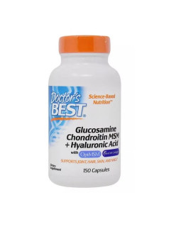 Glukozamina, Chondroityna, MSM i Kwas Hialuronowy (150 kaps.)