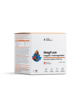 Aura Herbals Magfuse: Magnez + Ashwagandha (30 Szt.)