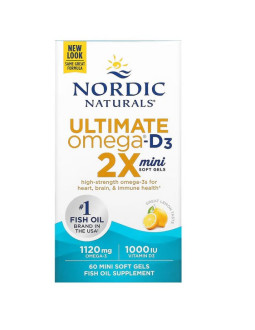 Ultimate Omega 2X Mini with Vitamin D3 (60 kaps.)