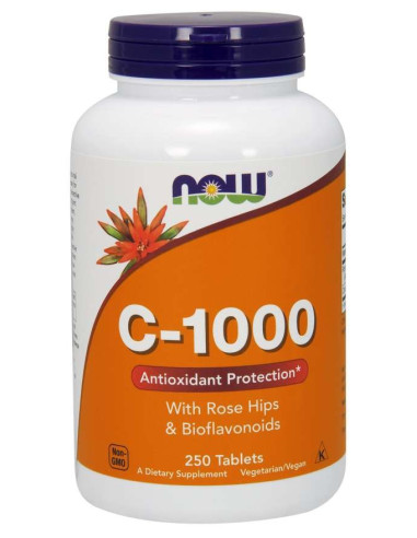 Now Foods Witamina C 1000 Mg Z Bioflawonoidami I Dziką Różą (250 Tabl.)