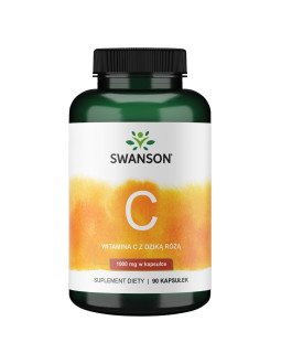 Swanson Witamina C 1000 + Dzika Róża (90 Kaps.)