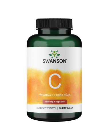 Swanson Witamina C 1000 + Dzika Róża (90 Kaps.)