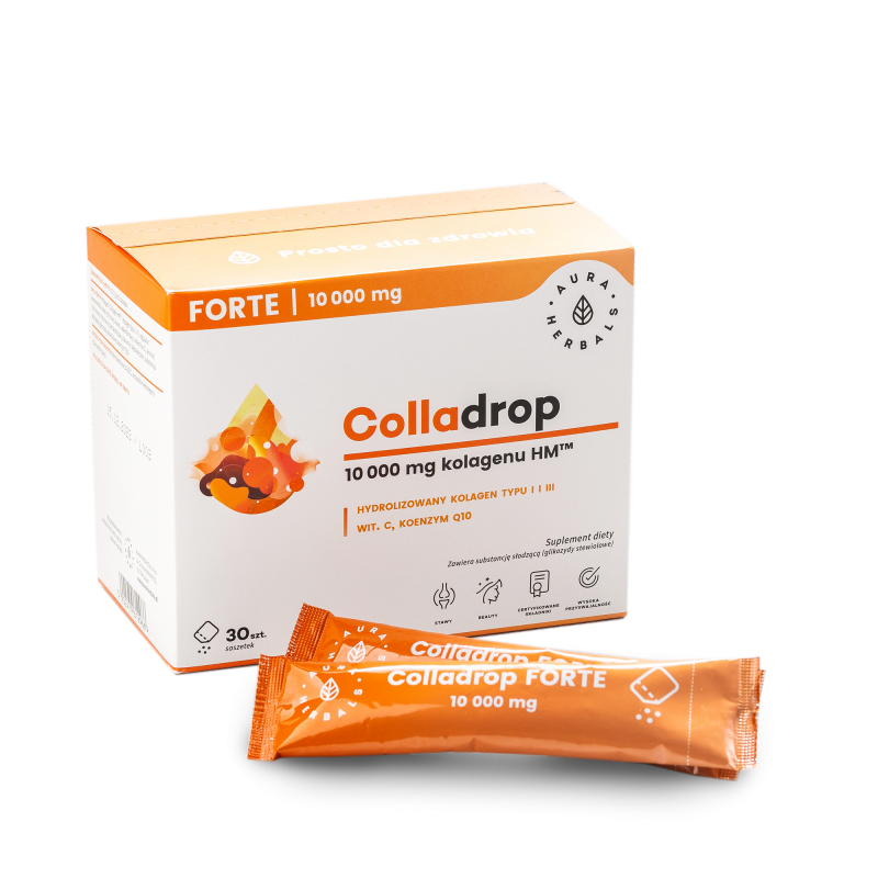 Colladrop Forte - Kolagen HM 10000 mg saszetki 10,7 g (30 szt.)