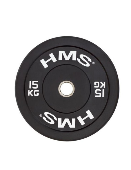 Talerz olimpijski hms black bumper 15 kg bbr15
