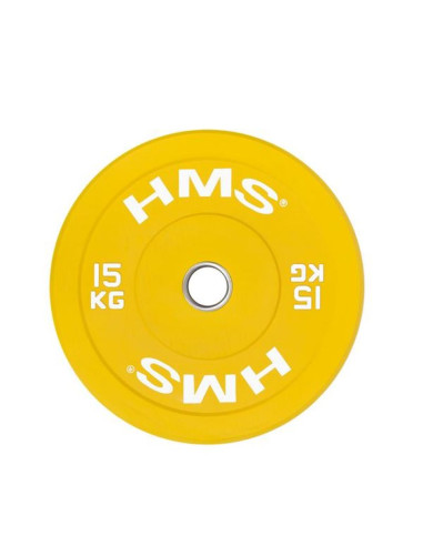 Talerz olimpijski hms yellow bumper 15 kg cbr15
