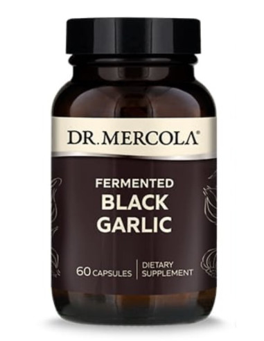 Dr. Mercola Fermented Black Garlic - Fermentowany Czarny Czosnek (60 Kaps.)