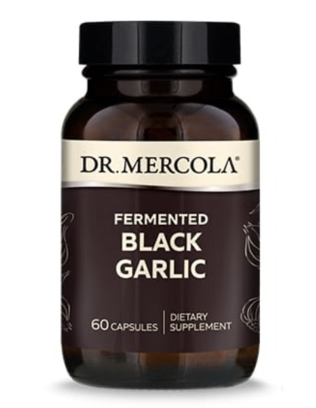 Dr. Mercola Fermented Black Garlic - Fermentowany Czarny Czosnek (60 Kaps.)