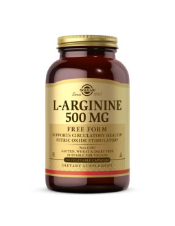 Solgar L-Arginine Free Form - L-Arginina Wolna Forma 500 Mg (250 Kaps.)