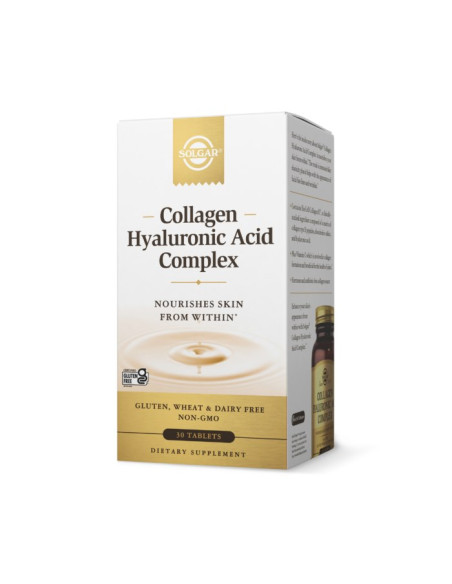 Solgar Collagen Hyaluronic Acid Complex - Kwas Hialuronowy Kolagen Kompleks (30 Tabl.)