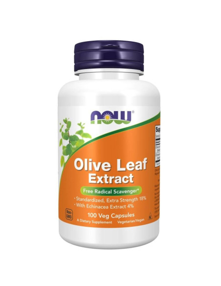 Now Foods Olive Leaf Extract - Wyciąg Z Liścia Oliwnego 400 Mg Z Jeżówką Wąskolistną (100 Kaps.)