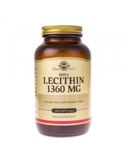 Solgar Soya Lecithin - Lecytyna Sojowa (100 Kaps.)