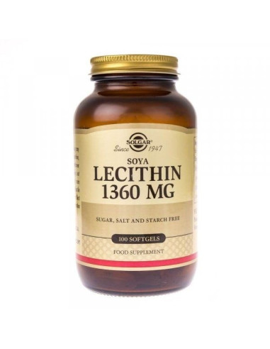 Solgar Soya Lecithin - Lecytyna Sojowa (100 Kaps.)