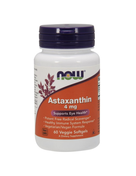 Now Foods Naturalna Astaksantyna 4 Mg (60 Kaps.)