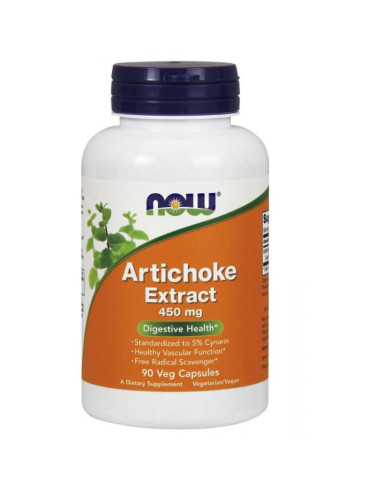Now Foods Artichoke Extract - Karczoch Ekstrakt 450 Mg (90 Kaps.)