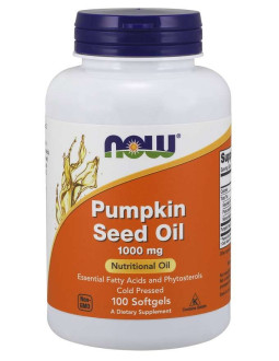 Now Foods Pumpkin Seed Oil - Olej Z Pestek Dyni 1000 Mg (100 Kaps.)