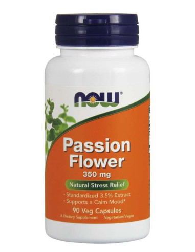 Now Foods Passion Flower 350 Mg - Ekstrakt Z Męczennicy Cielistej (90 Kaps.)