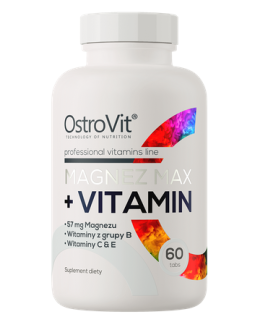 Ostrovit Magnez Max + Vitamin (60 Tabl.)
