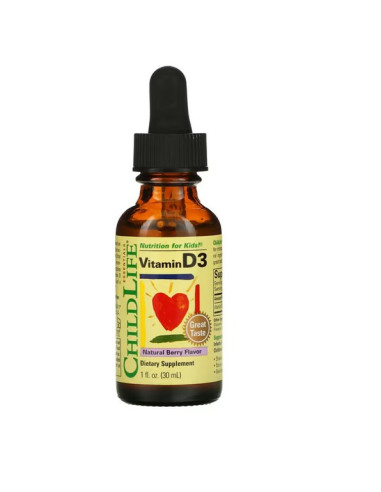 Childlife Essentials Witamina D3 - Naturalna Jagoda (30 Ml)