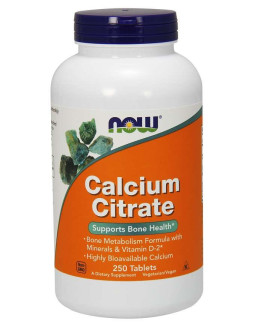 Now Foods Calcium Citrate - Cytrynian Wapnia (250 Tabl.)