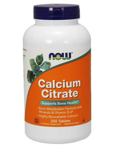 Now Foods Calcium Citrate - Cytrynian Wapnia (250 Tabl.)