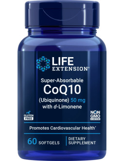 Life Extension Koenzym Q10 Ubichinon 50 Mg + D-Limonen 100 Mg (60 Kaps.)