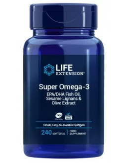 Life Extension Super Omega-3 Epa/Dha Z Lignanami Sezamowymi I Ekstraktem Z Oliwek (60 Kaps.)