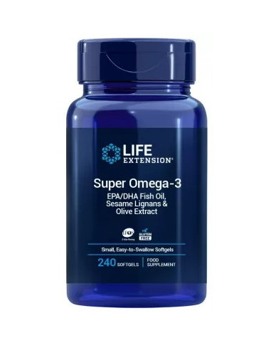 Life Extension Super Omega-3 Epa/Dha Z Lignanami Sezamowymi I Ekstraktem Z Oliwek (60 Kaps.)