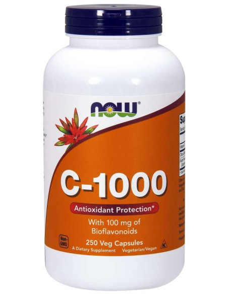 Now Foods C-1000 Witamina C + Bioflawonoidy Cytrusowe (250 Kaps.)