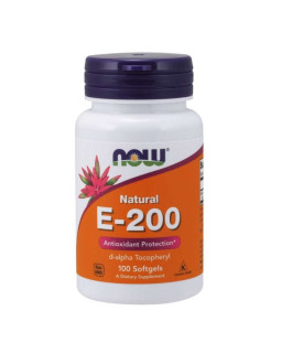 Now Foods Witamina E 200 Iu (100 Kaps.)