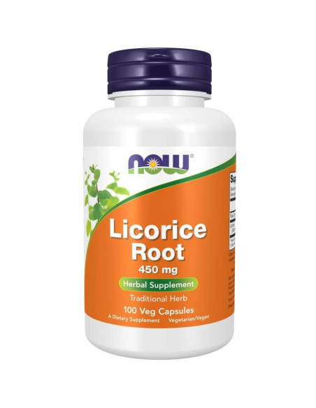 Now Foods Licorice Root - Lukrecja Korzeń 450 Mg (100 Kaps.)