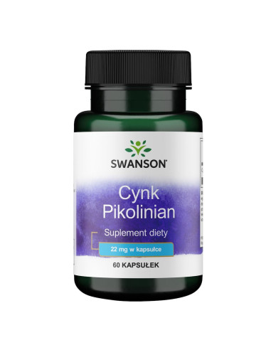Swanson Zinc Picolinate - Cynk Pikolinian 22 Mg (60 Kaps.)