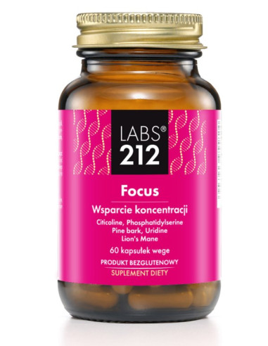 Labs212 Focus - Wsparcie Koncentracji (60 Kaps.)