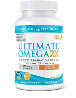 Nordic Naturals Ultimate Omega 2X With Vitamin D3 (60 Kaps.)
