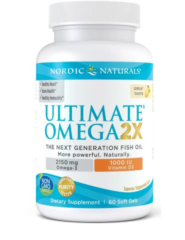 Nordic Naturals Ultimate Omega 2X With Vitamin D3 (60 Kaps.)