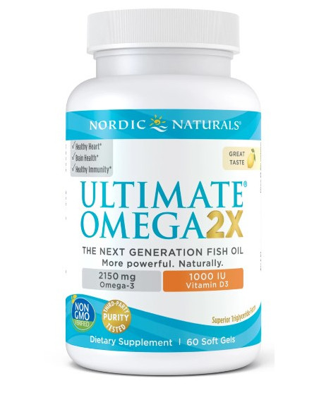 Nordic Naturals Ultimate Omega 2X With Vitamin D3 (60 Kaps.)
