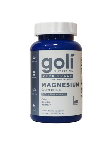 Goli Nutrition Zero Sugar Magnesium - Magnez - Żelki Bez Cukru (60 Żelek)
