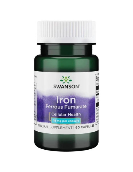 Swanson Iron Ferrous Fumarate 18 Mg (60 Kaps.)