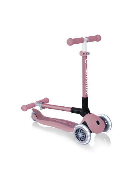 Hulajnoga 3-kołowa globber foldable lights ecologic berry