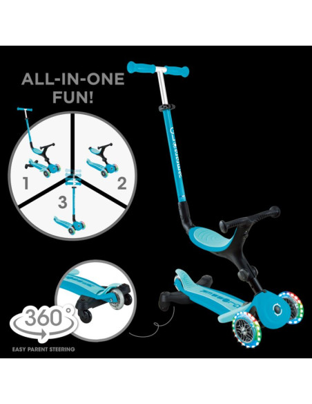 Hulajnoga z siedziskiem jeździk go•up active lights 360 (749-300)