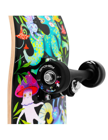 Deskorolka spokey ze świecącą grafiką ollie