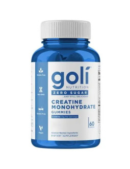 Goli Nutrition Creatine Monohydrate Zero Sugar - Kreatyna Monohydrat - Żelki Bez Cukru (60 Żelek)