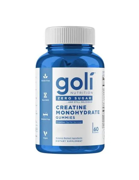 Goli Nutrition Creatine Monohydrate Zero Sugar - Kreatyna Monohydrat - Żelki Bez Cukru (60 Żelek)