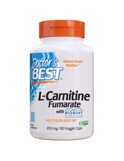 Doctor's Best L-Carnitine Fumarate - Fumaran L-Karnityny 855 Mg (180 Kaps.)