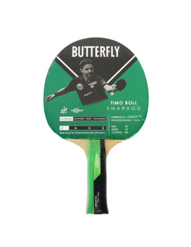 Rakietka do tenisa stołowego butterfly timo boll smaragd