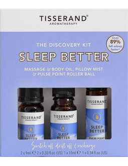 Tisserand Aromatherapy Sleep Better Discovery Kit - Zestaw Produktów Eterycznych Na Dobry Sen (2 X 9 Ml, 1 X 10 Ml)