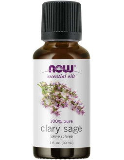 Now Foods Clary Sage - 100% Olejek Z Szałwii - Szałwia (30 Ml)