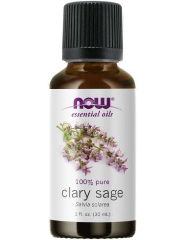 Now Foods Clary Sage - 100% Olejek Z Szałwii - Szałwia (30 Ml)