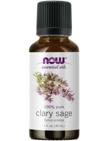 Now Foods Clary Sage - 100% Olejek Z Szałwii - Szałwia (30 Ml)